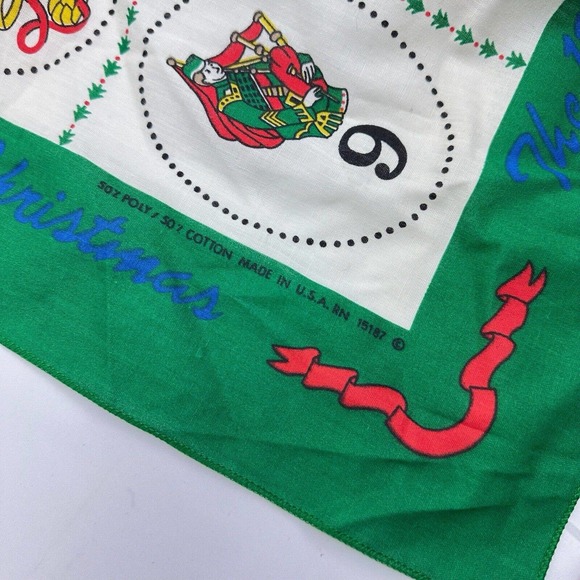 Sunweave Linen Cotton Napkin 12 Days of Christmas Vintage - Picture 5 of 6